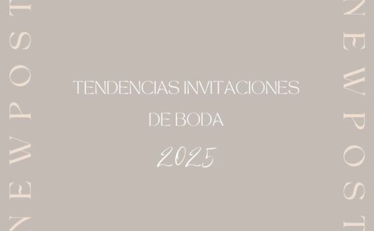 Tendencias invitaciones de boda 2025