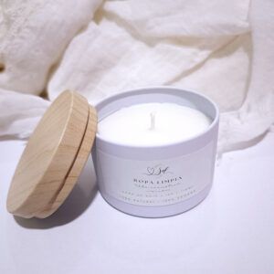 vela aromática ropa limpia